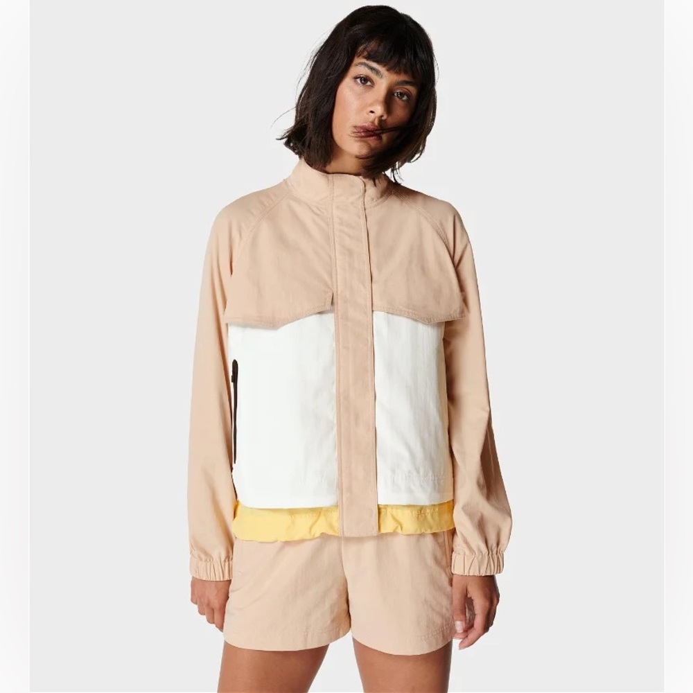 Sweaty Betty Agile Colorblock Zip-Through Jacket